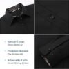 WARHORSEE Womens Cotton Button Down Dress Shirt Long Sleeve Easy Care Dressy Work Tops Business Casual Blouses for Women