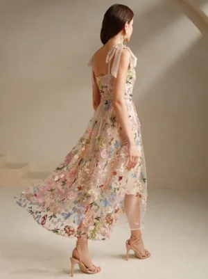 Women's Embroidered Evening Dress