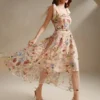 Women's Embroidered Evening Dress