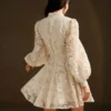 Women's Spring Outfit, Valentine's Day Dress, Stand Collar